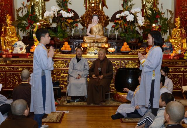 Chùa Đức Viên, San Jose, Hoa Kỳ, Khoá Tu Thiếu  Nhi Mùa Đông Năm 2017