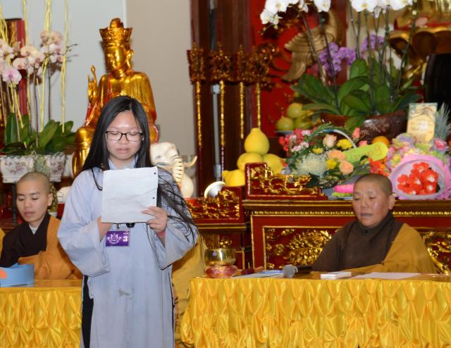 Chùa Đức Viên  San Jose ( Hoa Kỳ ) Tổ Chức Lễ Bế Mạc Khoá Tu Thiếu Nhi Mùa Đông Năm 2017