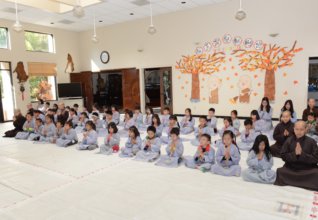 Chùa Đức Viên, San Jose (Hoa Kỳ)  Tổ Chức Khóa Tu Thiếu Nhi Mùa Đông 2017