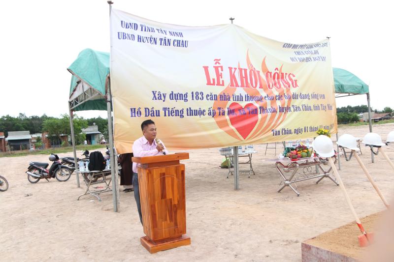 Lễ khởi công xây dựng 183 căn nhà cho 1000 kiều bào hồi hương từ Campuchia tại hồ Dầu Tiếng, Tây Ninh