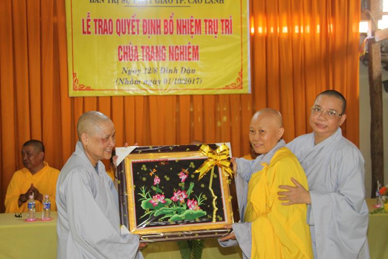 PG Đồng Tháp: Bổ nhiệm trụ trì chùa Trang Nghiêm (TP. Cao Lãnh)
