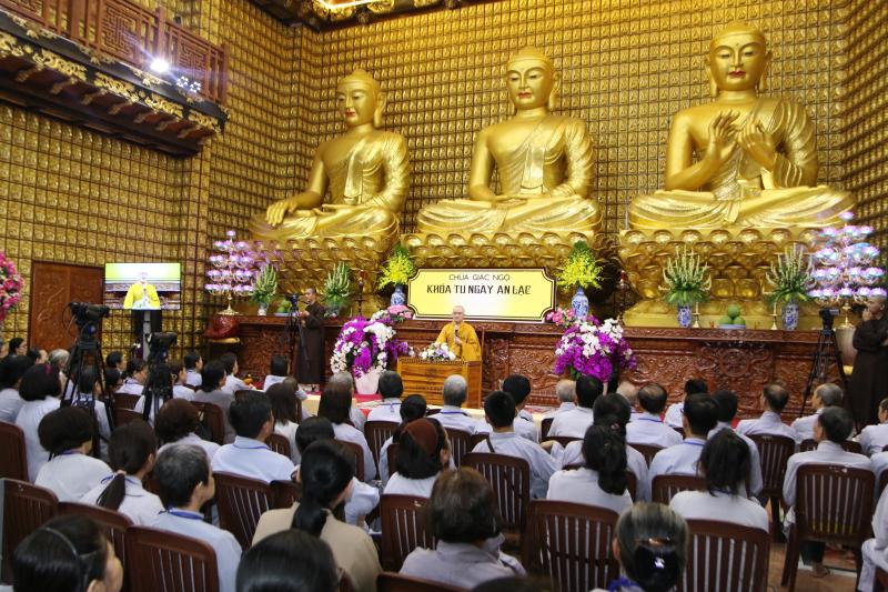 Chùa Giác Ngộ: Khoá tu Ngày An Lạc thứ 32