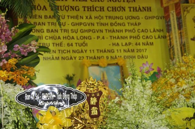 Đồng Tháp: Các phái đoàn viếng tang HT. Thích Chơn Thành