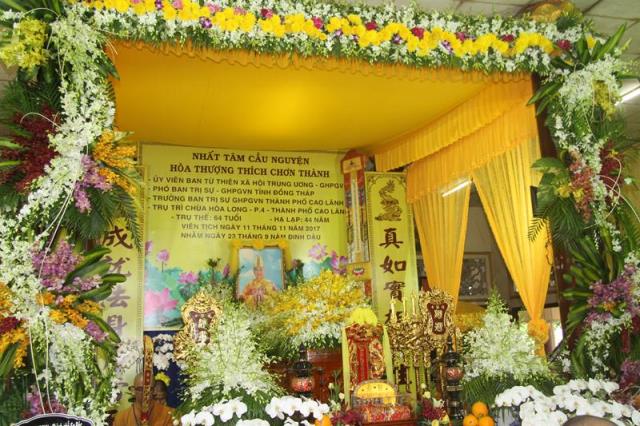 Đồng Tháp: Các phái đoàn viếng tang HT. Thích Chơn Thành