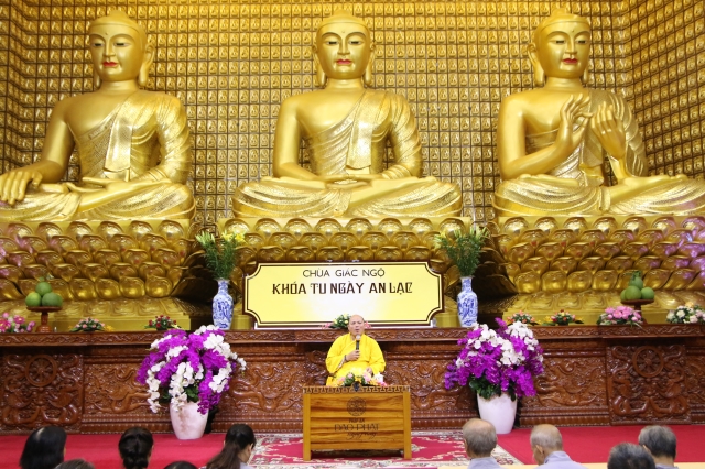 Chùa Giác Ngộ: Khóa tu Ngày An Lạc lần thứ 30