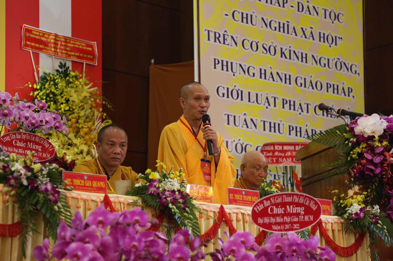 TP. HCM. Trọng thể tổ chức Đại hội Đại biểu PG TP. HCM lần IX