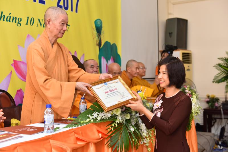Lễ tổng kết của Viện nghiên cứu Phật học Việt Nam, nhiệm kỳ 2012-2017