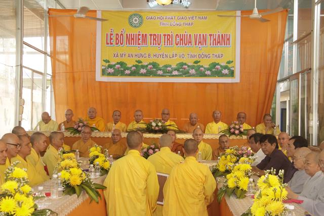 Đồng Tháp: Lễ bổ nhiệm trụ trì chùa Vạn Thành – huyện Lấp Vò