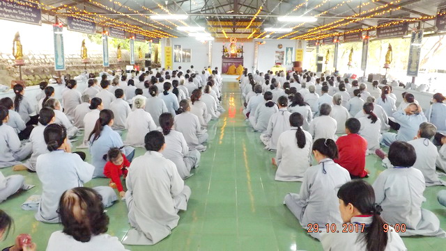 Khóa tu “Một ngày an lạc” lần thứ 10 tại chùa Linh Sơn Pháp Ấn