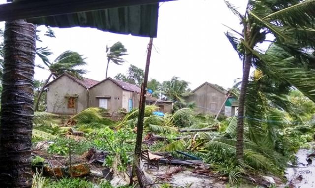 Khánh Hòa: Chùa Đào  Viên, Linh Quang bị bão số 12 tàn phá.