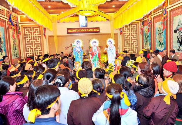 Lễ tưởng niệm và phụng tống kim quan cố ĐĐ. Thích Tánh Khả trà tỳ
