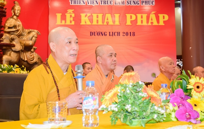 Lễ khai pháp đầu năm tại Thiền viện Trúc Lâm Sùng Phúc