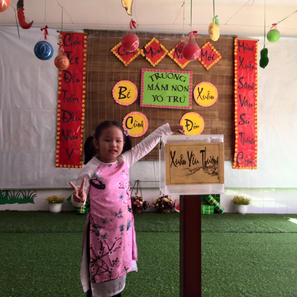 Hội chợ Xuân Yêu thương qua lăng kính của các bé Trường Mầm Non Võ Trứ