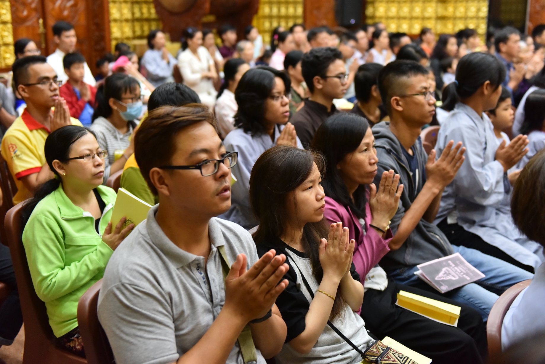 Hơn 400 Phật Tử Tham Dự Lễ Quy Y Tam Bảo Mùng 9 Tháng Giêng Tại Chùa Giác Ngộ, Ngày 24-02-2018