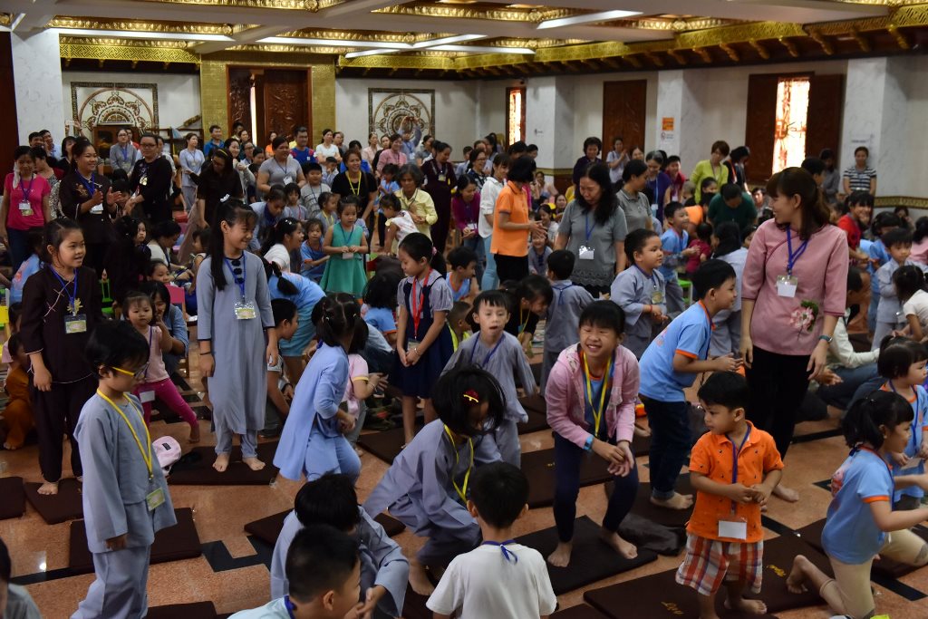 Khóa tu ‘’Búp sen từ bi’’ lần thứ 11 Chùa Giác Ngộ, ngày 31-03-2018.