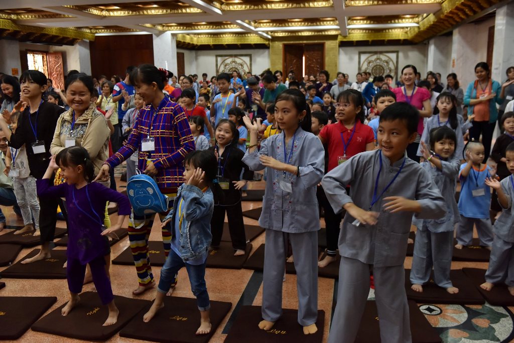 Khóa tu ‘’Búp sen từ bi’’ lần thứ 11 Chùa Giác Ngộ, ngày 31-03-2018.