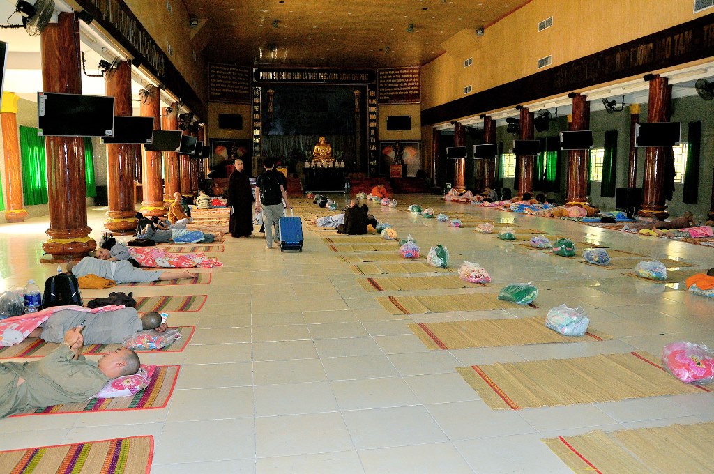 Học viên sinh hoạt ở khóa tập huấn