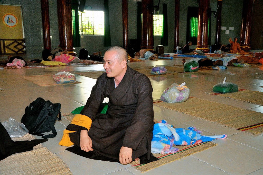 Học viên sinh hoạt ở khóa tập huấn