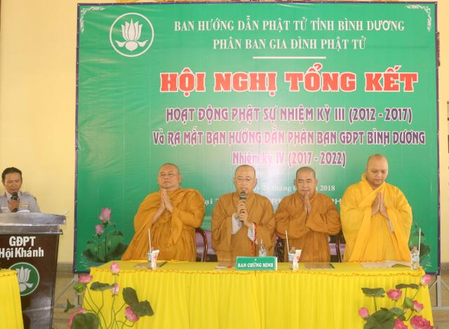 Bình Dương: Hội nghị tổng kết Phật sự nhiệm kỳ III và ra mắt Ban Hướng Dẫn Phân Ban GĐPT nhiệm kỳ mới.