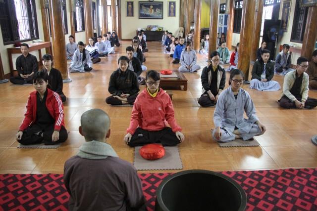 Thái Bình: Khóa tu cuối năm của thanh niên Phật tử chùa Từ Xuyên