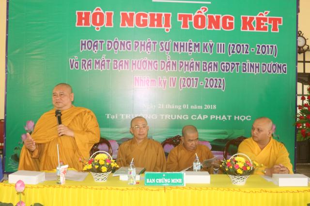 Bình Dương: Hội nghị tổng kết Phật sự nhiệm kỳ III và ra mắt Ban Hướng Dẫn Phân Ban GĐPT nhiệm kỳ mới.