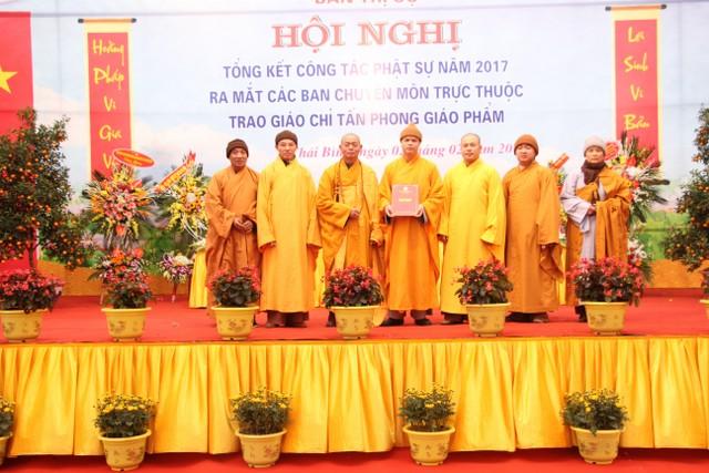 Thái Bình: Phật giáo Thái Bình tổng kết Phật sự, trao giáo chỉ tấn phong