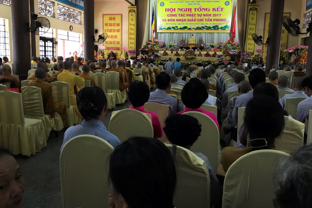 Bình Dương: Hòa thượng Chủ tịch chứng minh Hội nghị Tổng kết Phật sự