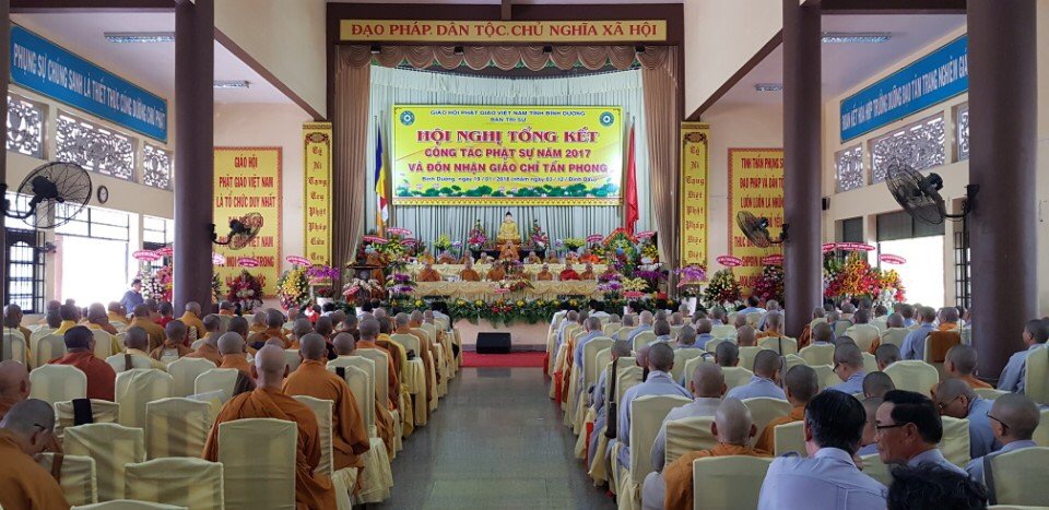 Bình Dương: Hòa thượng Chủ tịch chứng minh Hội nghị Tổng kết Phật sự