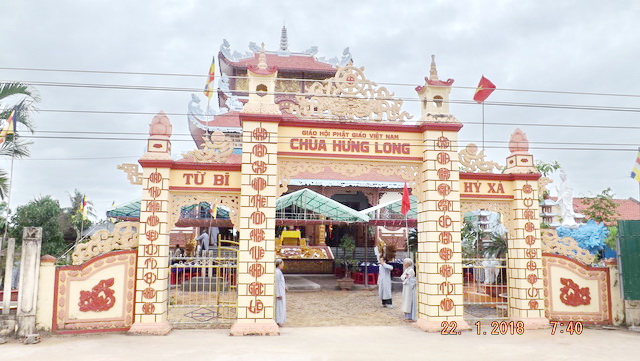 Lễ an vị Phật tại chùa Hưng Long