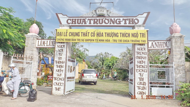 Đại lễ chung thất cố Hòa thượng Thích Ngộ Trí.