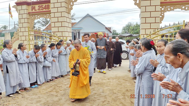Lễ an vị Phật tại chùa Hưng Long