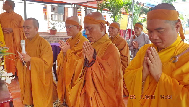 Đại lễ chung thất cố Hòa thượng Thích Ngộ Trí.