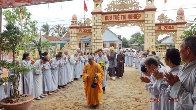 Lễ an vị Phật tại chùa Hưng Long