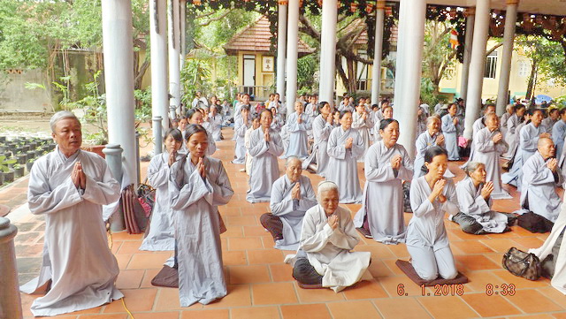 Chùa Lộc Thọ tổ chức khóa tu Bát quan trai kỳ thứ 12