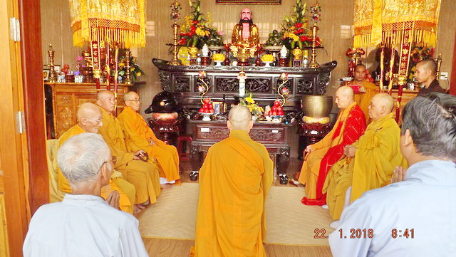 Lễ an vị Phật tại chùa Hưng Long