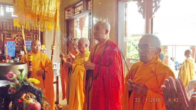 Lễ an vị Phật tại chùa Hưng Long