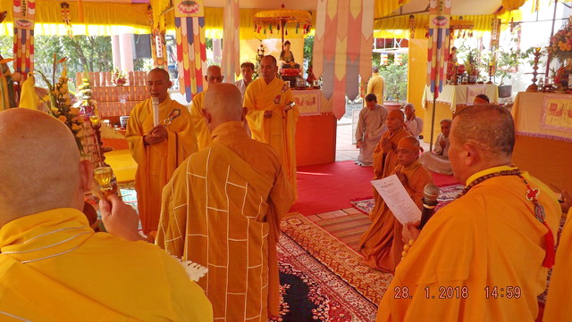 Đại lễ chung thất cố Hòa thượng Thích Ngộ Trí.