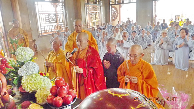 Lễ an vị Phật tại chùa Hưng Long