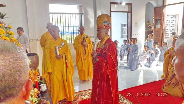 Đại lễ chung thất cố Hòa thượng Thích Ngộ Trí.