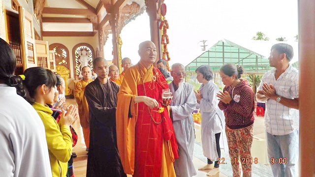 Lễ an vị Phật tại chùa Hưng Long