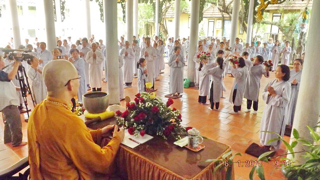 Chùa Lộc Thọ tổ chức khóa tu Bát quan trai kỳ thứ 12