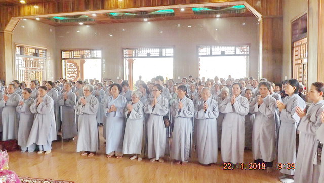 Lễ an vị Phật tại chùa Hưng Long