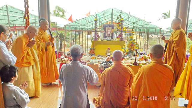 Lễ an vị Phật tại chùa Hưng Long