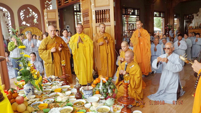 Lễ an vị Phật tại chùa Hưng Long