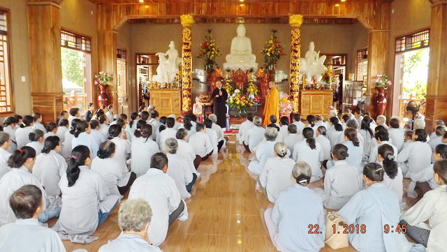 Lễ an vị Phật tại chùa Hưng Long