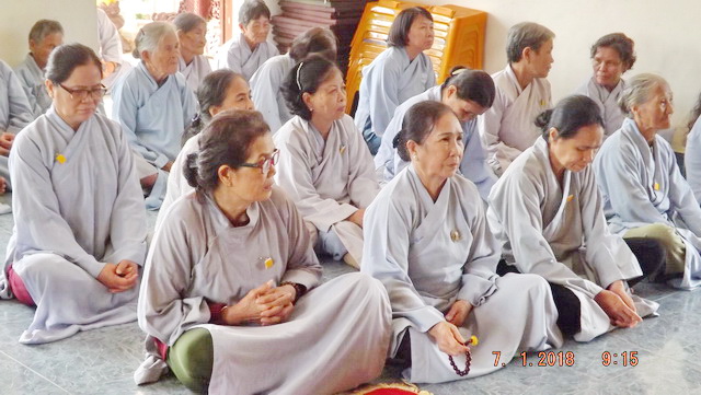 Chùa Long Thạnh: Khóa tu Bát quan trai cuối năm Đinh Dậu