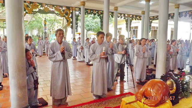 Chùa Lộc Thọ tổ chức khóa tu Bát quan trai kỳ thứ 12