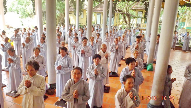 Chùa Lộc Thọ tổ chức khóa tu Bát quan trai kỳ thứ 12