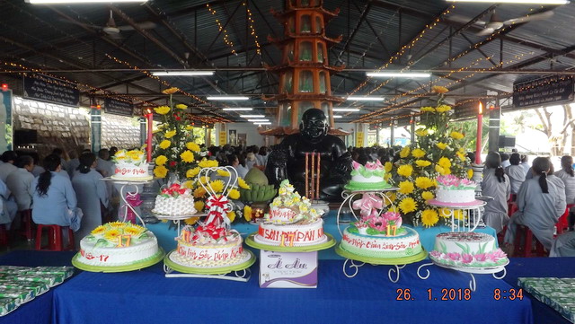 Đạo tràng niệm Phật chùa Linh Sơn Pháp Ấn tổng kết cuối năm