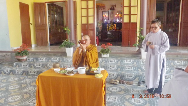 Đạo tràng Bát quan trai chùa Long Thạnh khai khóa đầu năm